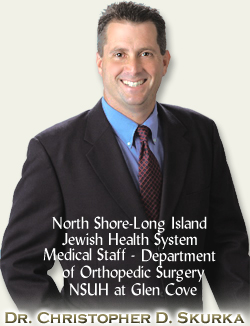 Dr. Christopher Skurka Chiropractor Medical Staff of Department of Orthopedics at NSUH Glen Cove